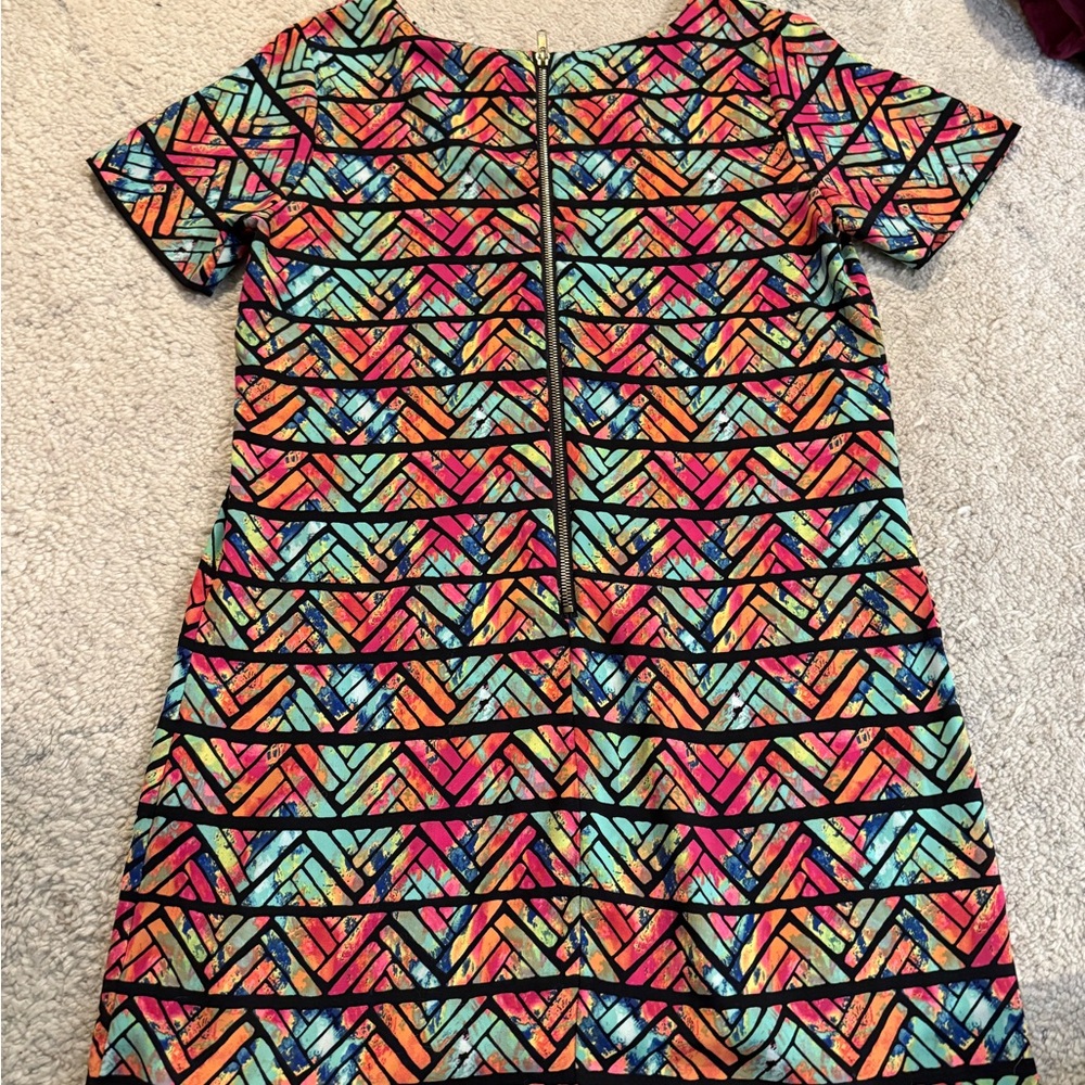 Colorful Geometric Pattern Dress - Picture 2 of 3